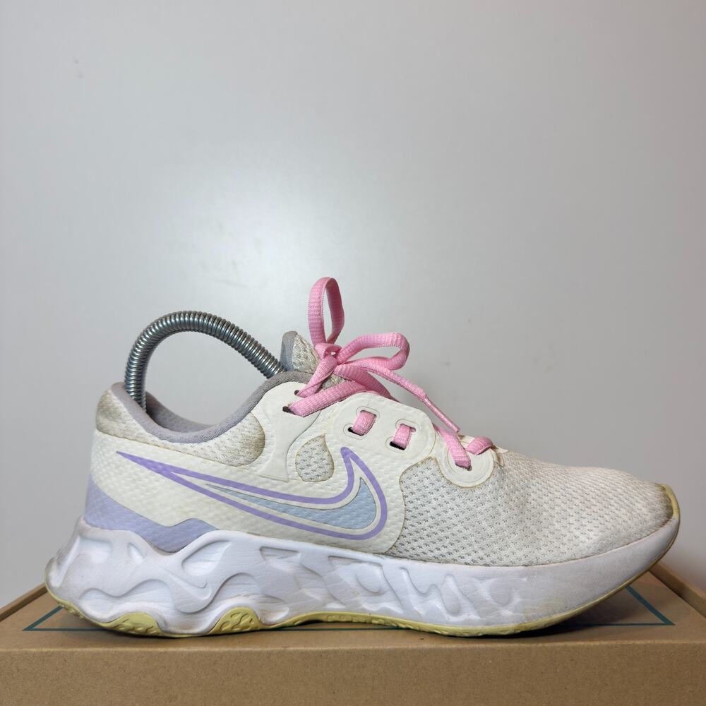 Nike Renew Ride Womens Size 8 Arena Purple White Running Shoes Athletic Trainers - Picture 2 of 7